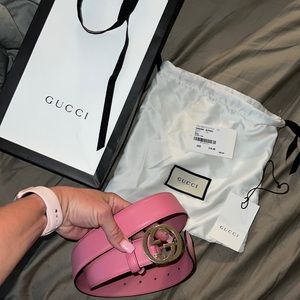 Pink Women’s Gucci Belt 80